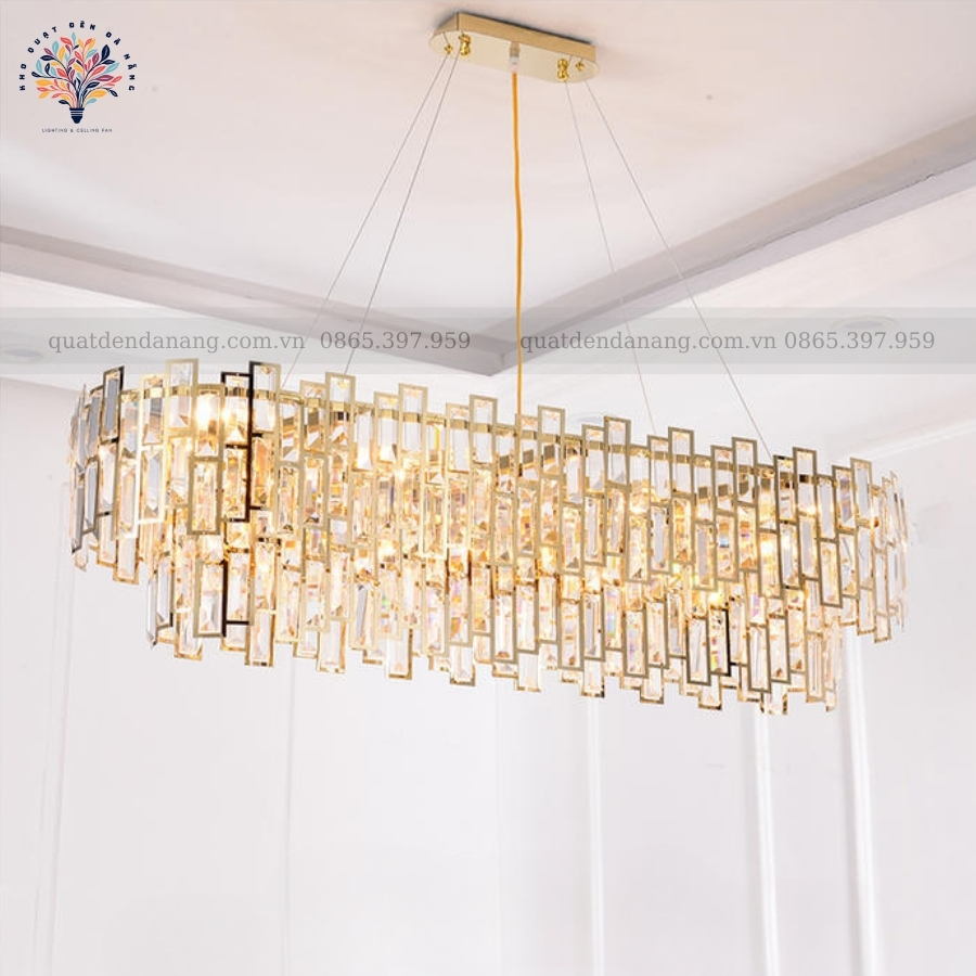 Đèn Chùm Pha Lê Chữ Nhật 161