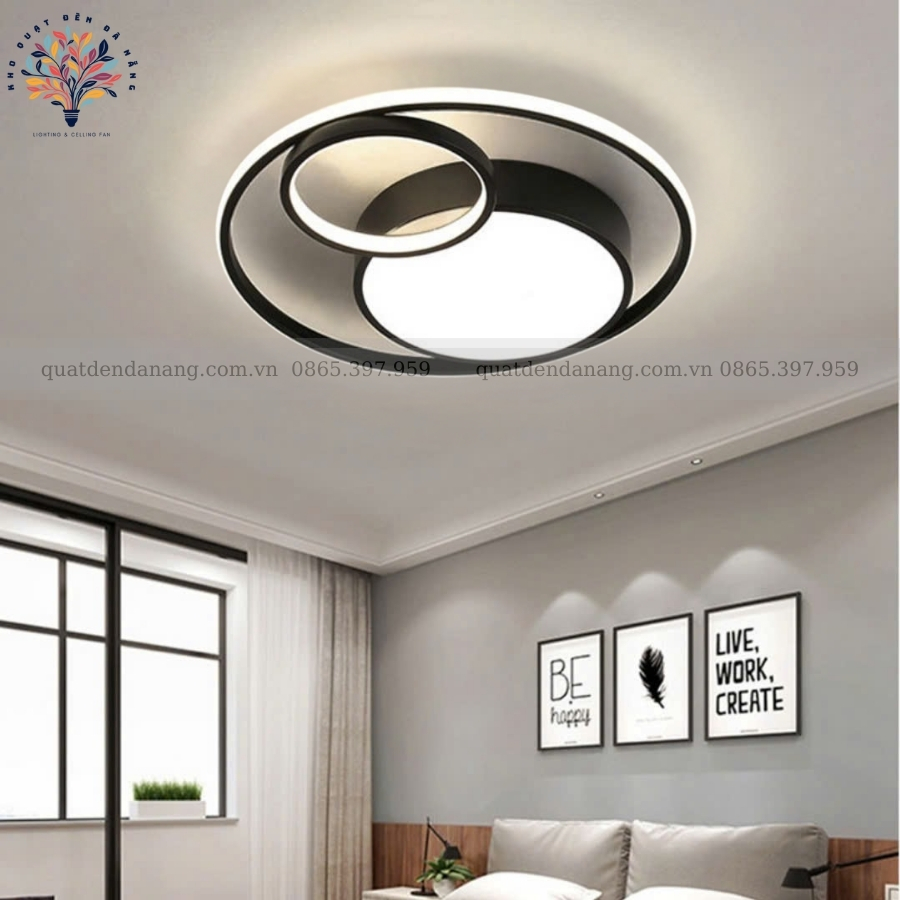 Đèn Ốp Trần Đen Trắng 573