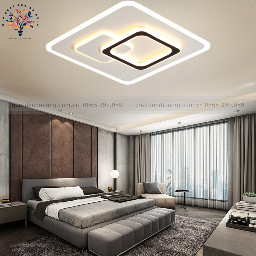 Đèn Ốp Trần Hiện Đại Vuông Tròn