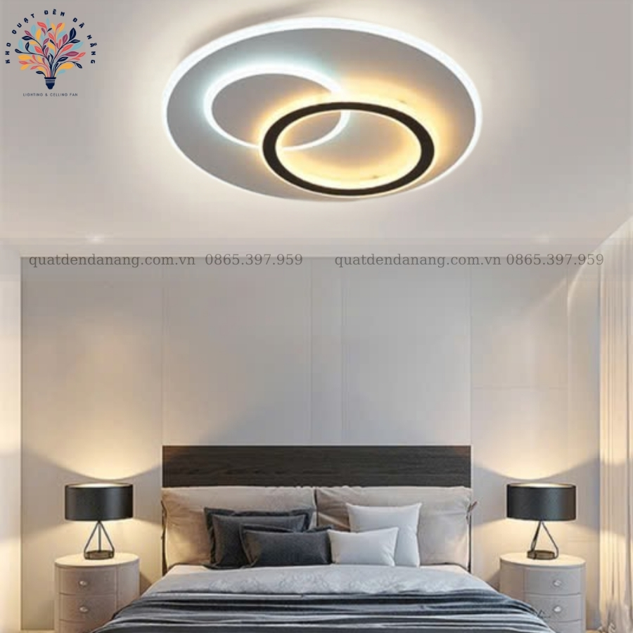 Đèn Ốp Trần Hiện Đại Vuông Tròn