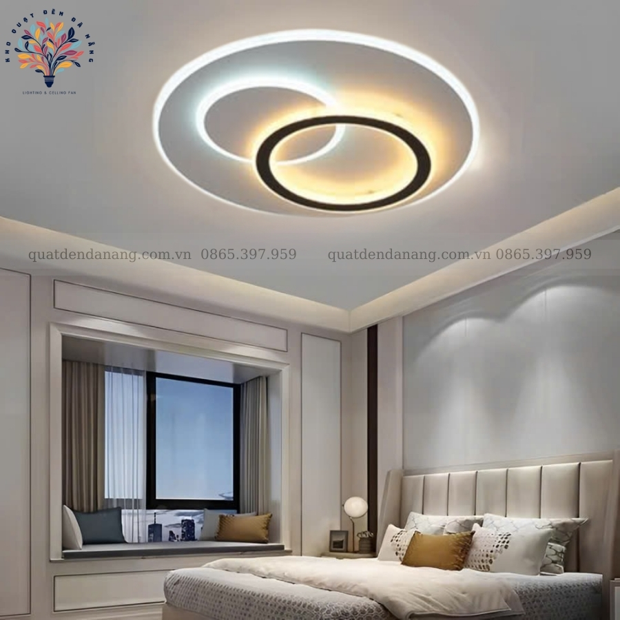 Đèn Ốp Trần Hiện Đại Vuông Tròn