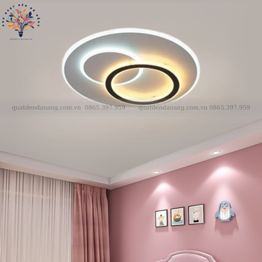 Đèn Ốp Trần Hiện Đại Vuông Tròn