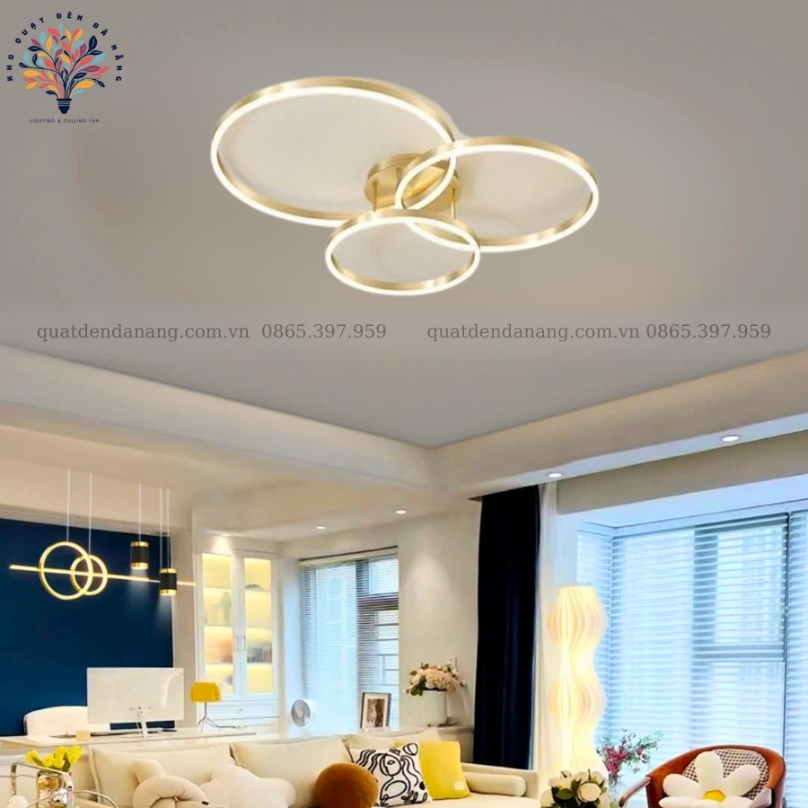 Đèn Ốp Trần 3 Vòng LED