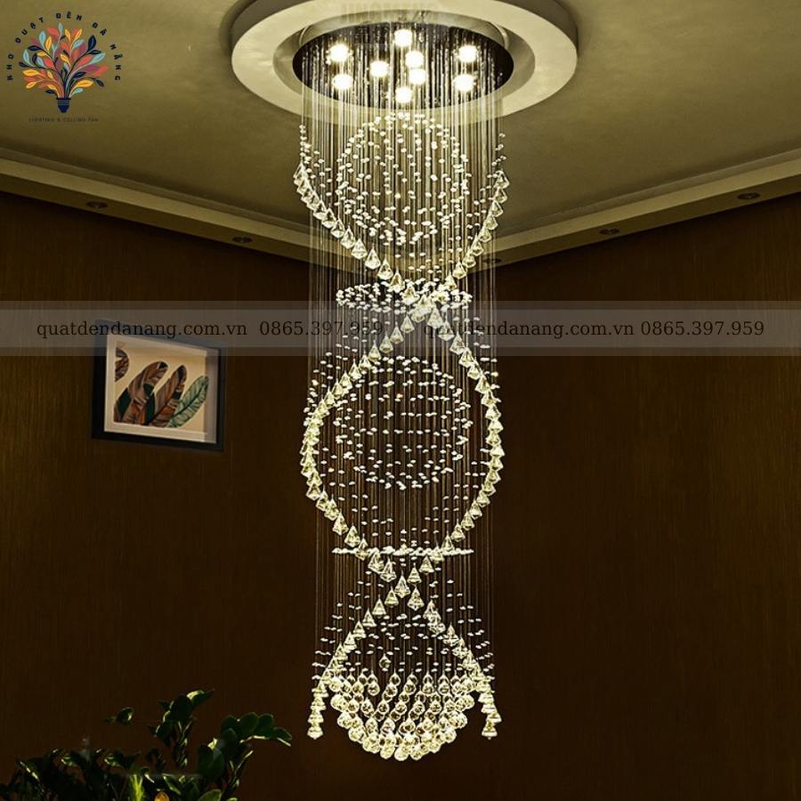Đèn Thả Thông Tầng Pha Lê 503