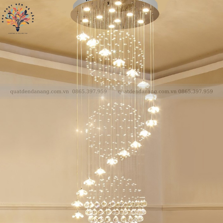 Đèn Thả Thông Tầng Pha Lê 503