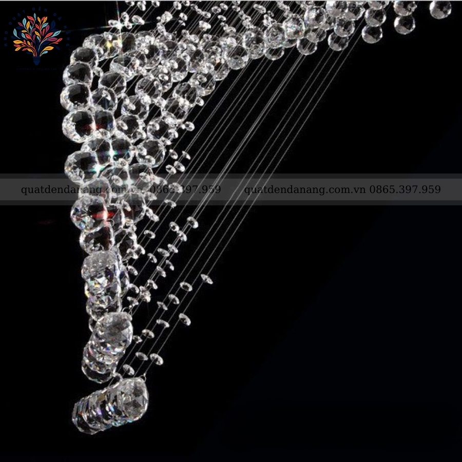 Đèn Thả Thông Tầng Pha Lê 02