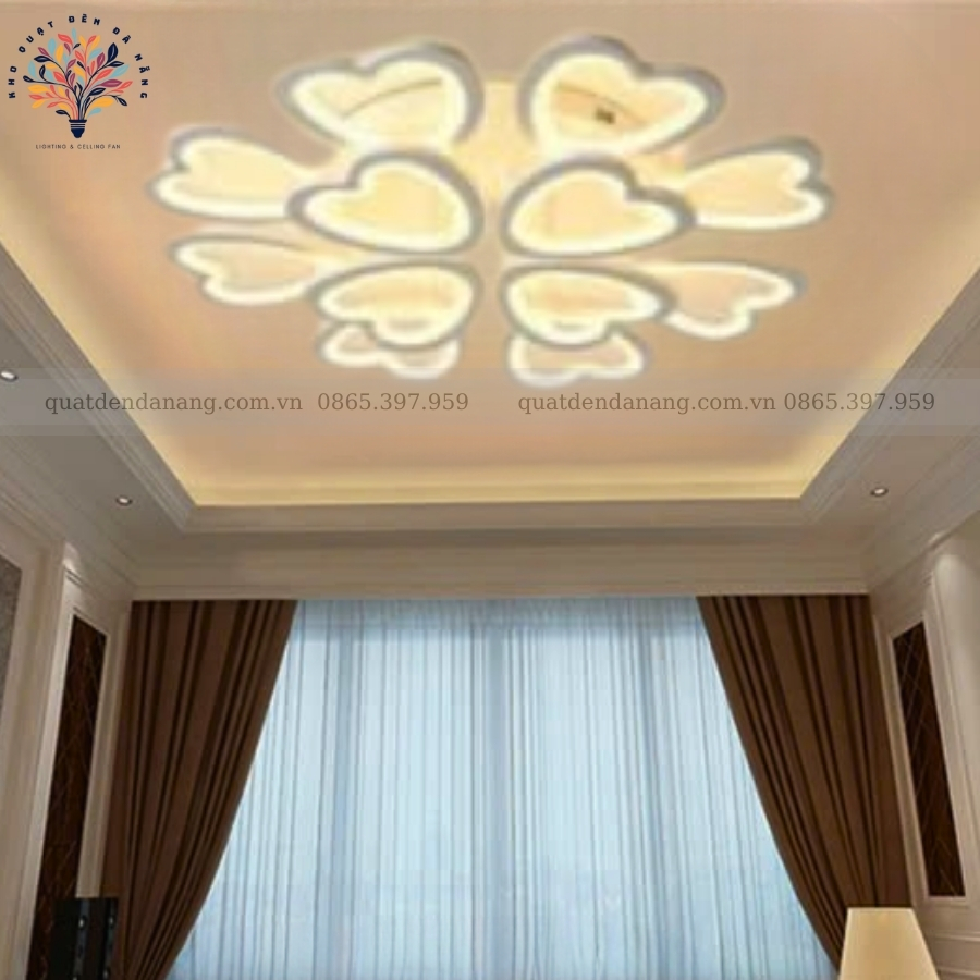 Đèn Ốp Trần Cánh Tim