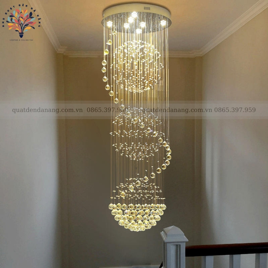 Đèn Thả Thông Tầng Pha Lê Nghệ Thuật