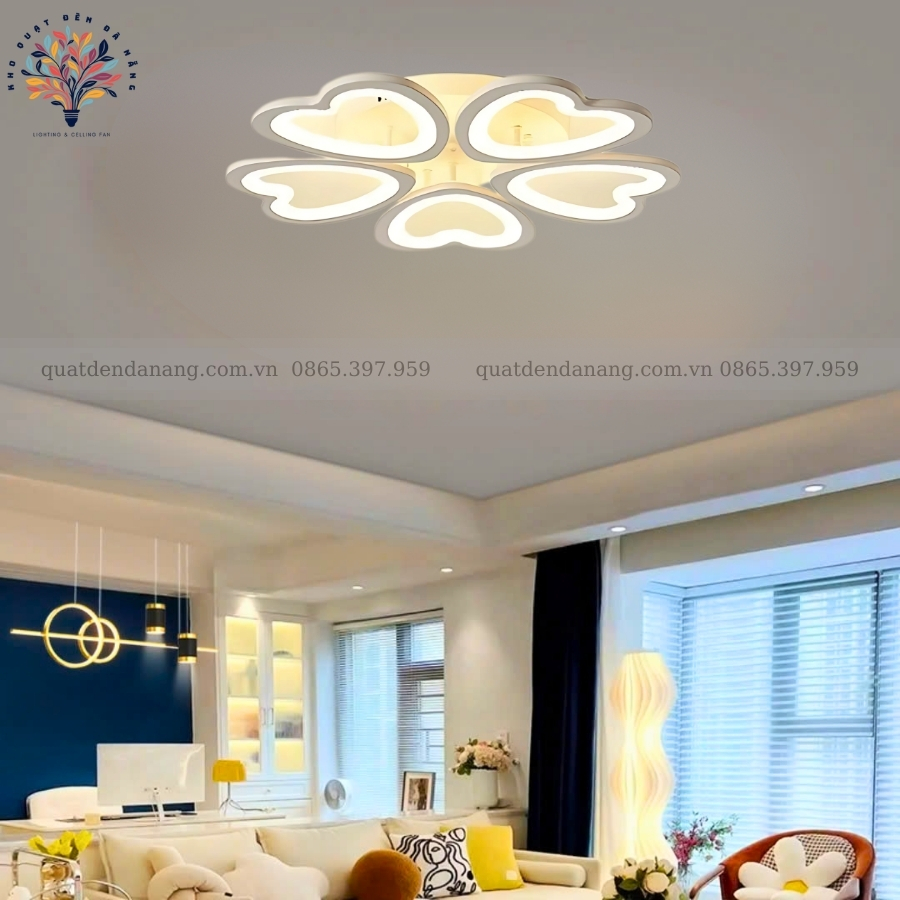 Đèn Ốp Trần Cánh Tim