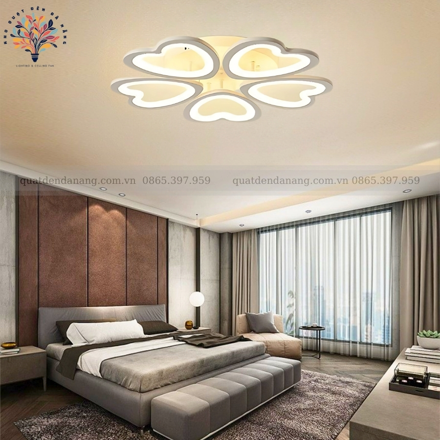 Đèn Ốp Trần Cánh Tim