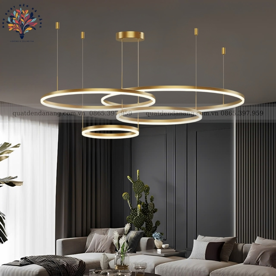 Đèn Thả 4 Vòng LED