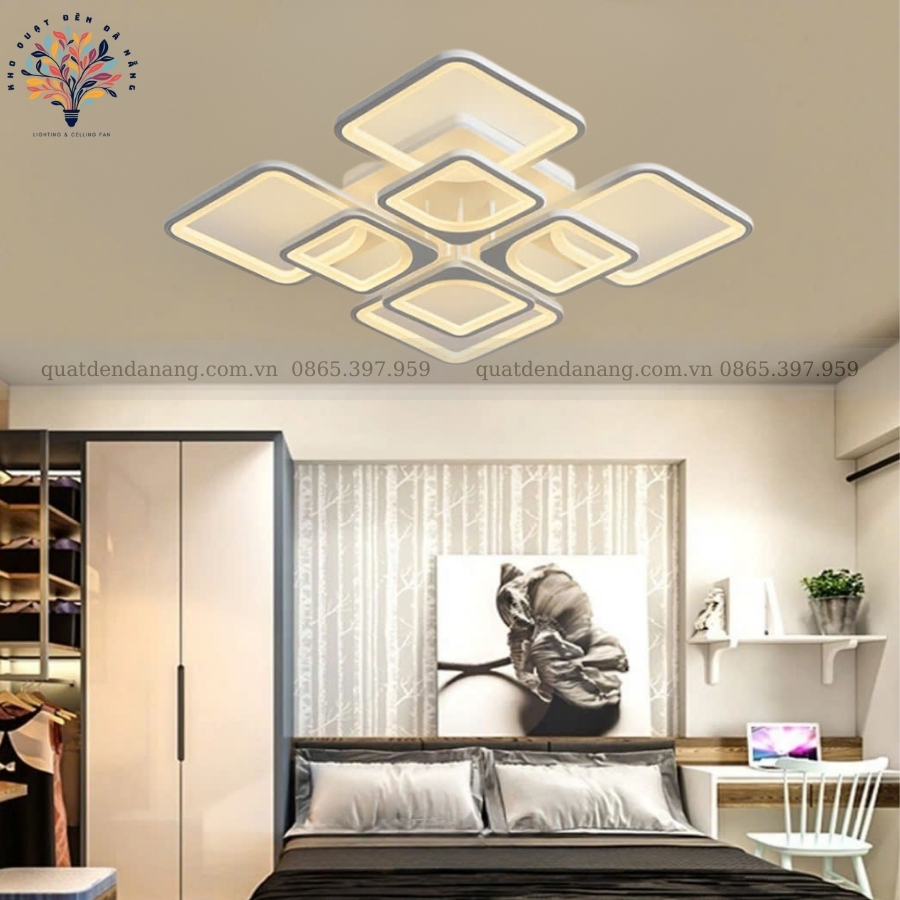 Đèn Ốp Trần Cánh Vuông