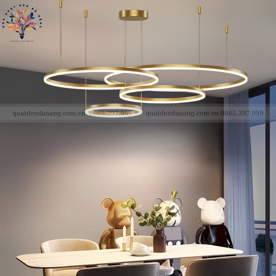 Đèn Thả 4 Vòng LED