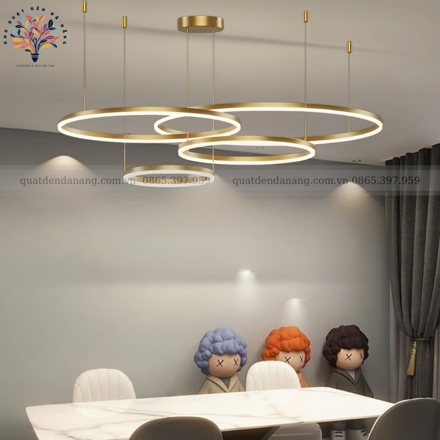 Đèn Thả 4 Vòng LED