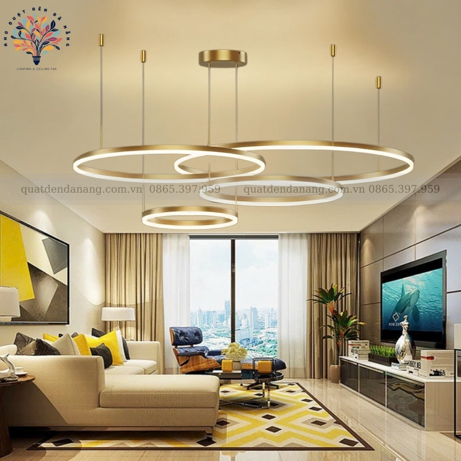 Đèn Thả 4 Vòng LED