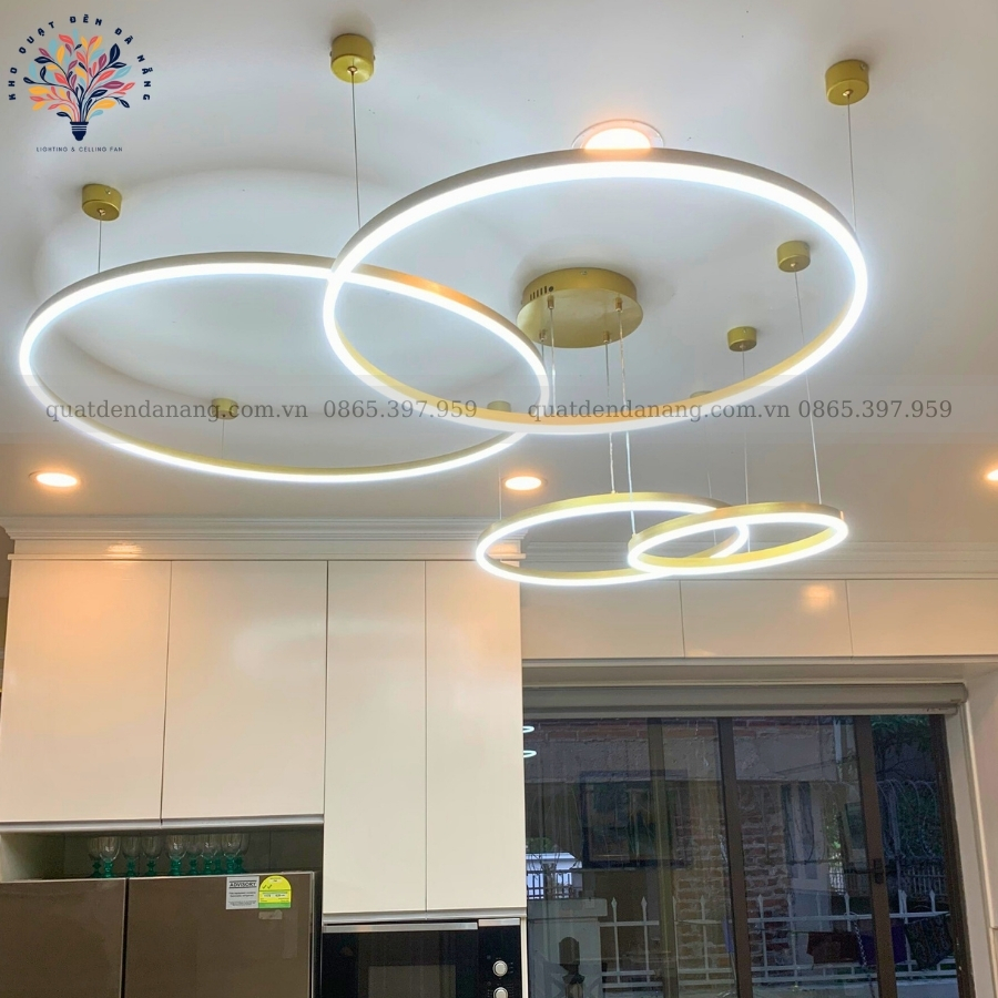 Đèn Thả 4 Vòng LED