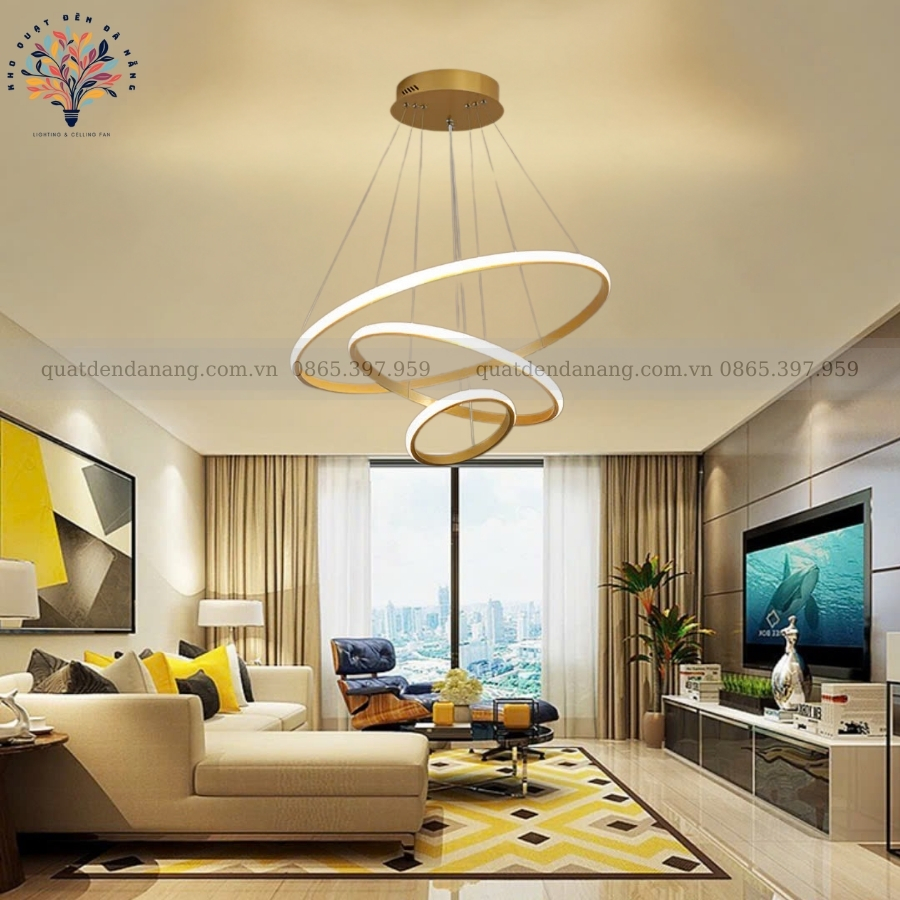 Đèn Thả 3 Vòng LED 906