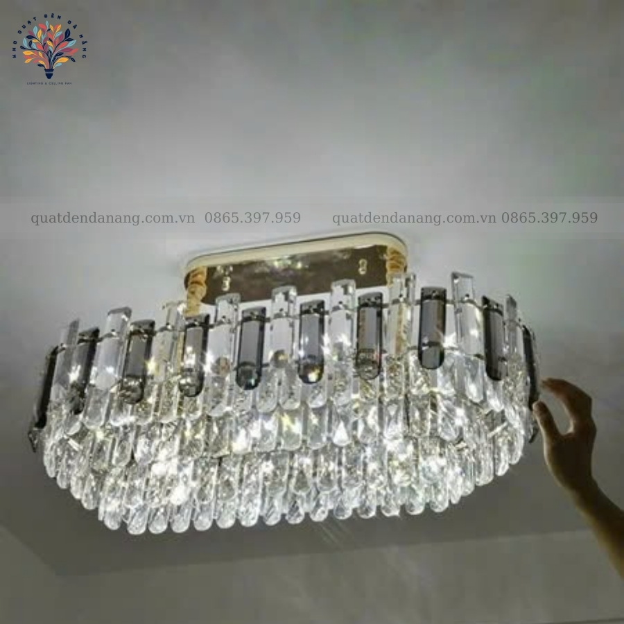 Đèn Chùm Pha Lê Chữ Nhật 660