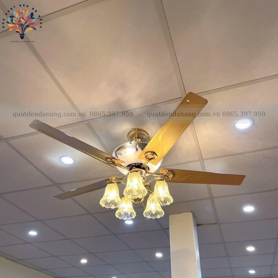 Quạt Trần Đèn Cánh Thép 408
