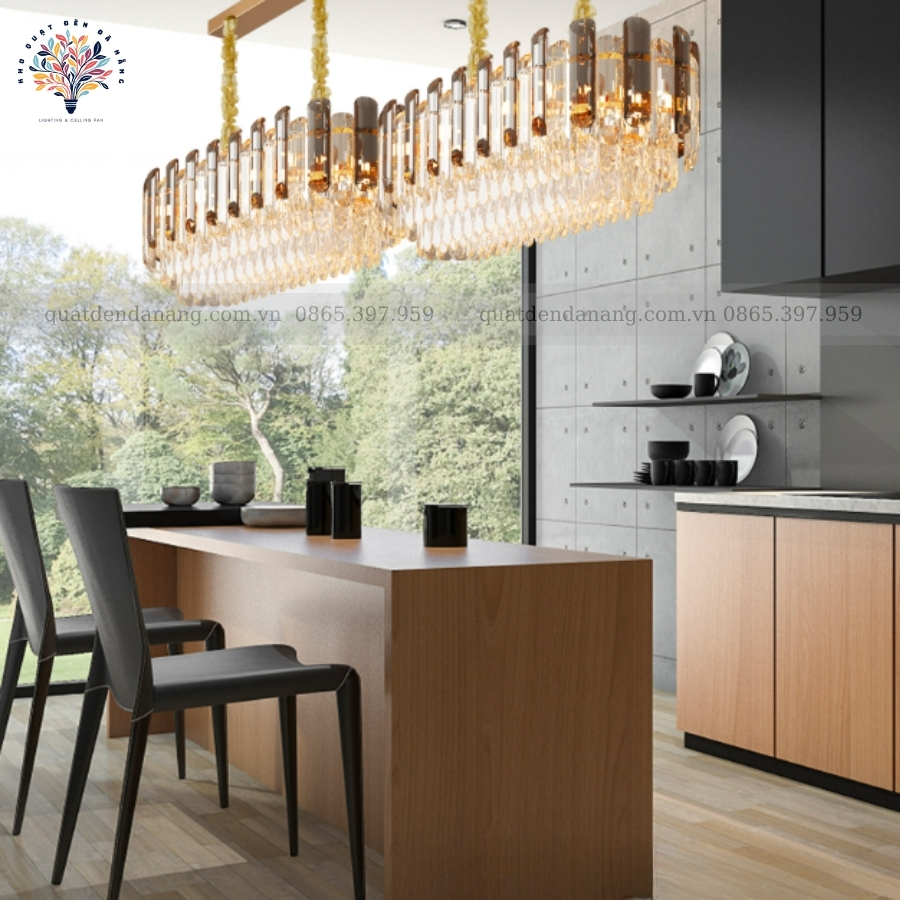 Đèn Chùm Pha Lê Chữ Nhật 660