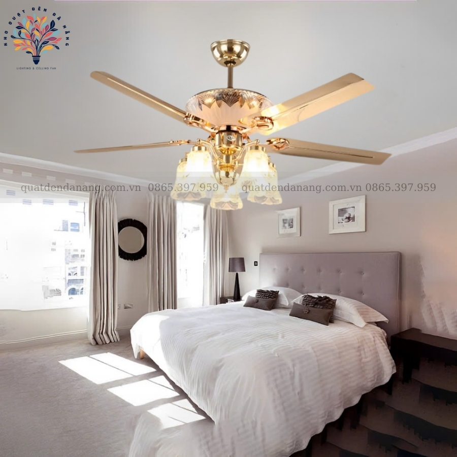 Quạt Trần Đèn Cánh Thép 408
