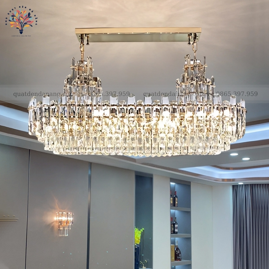 Đèn Chùm Pha Lê Chữ Nhật 950