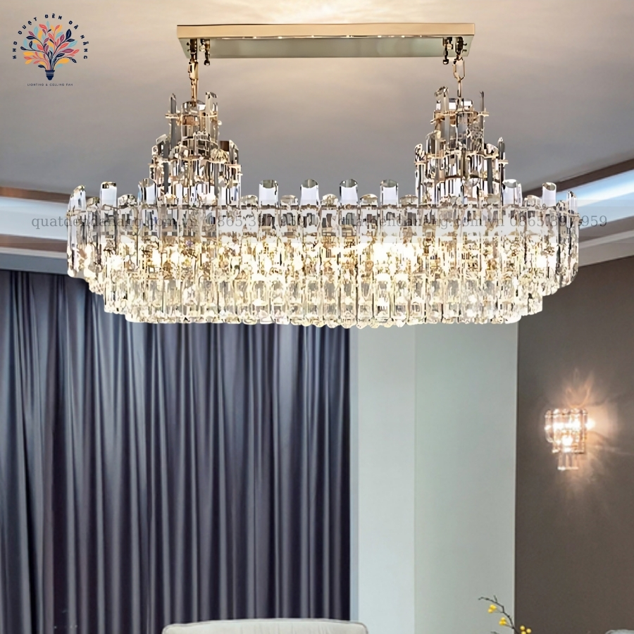 Đèn Chùm Pha Lê Chữ Nhật 950