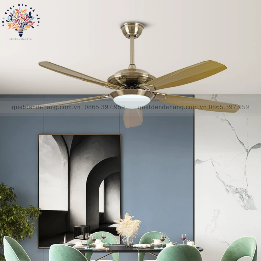 Quạt Trần Đèn Cánh Nhựa ABS 080