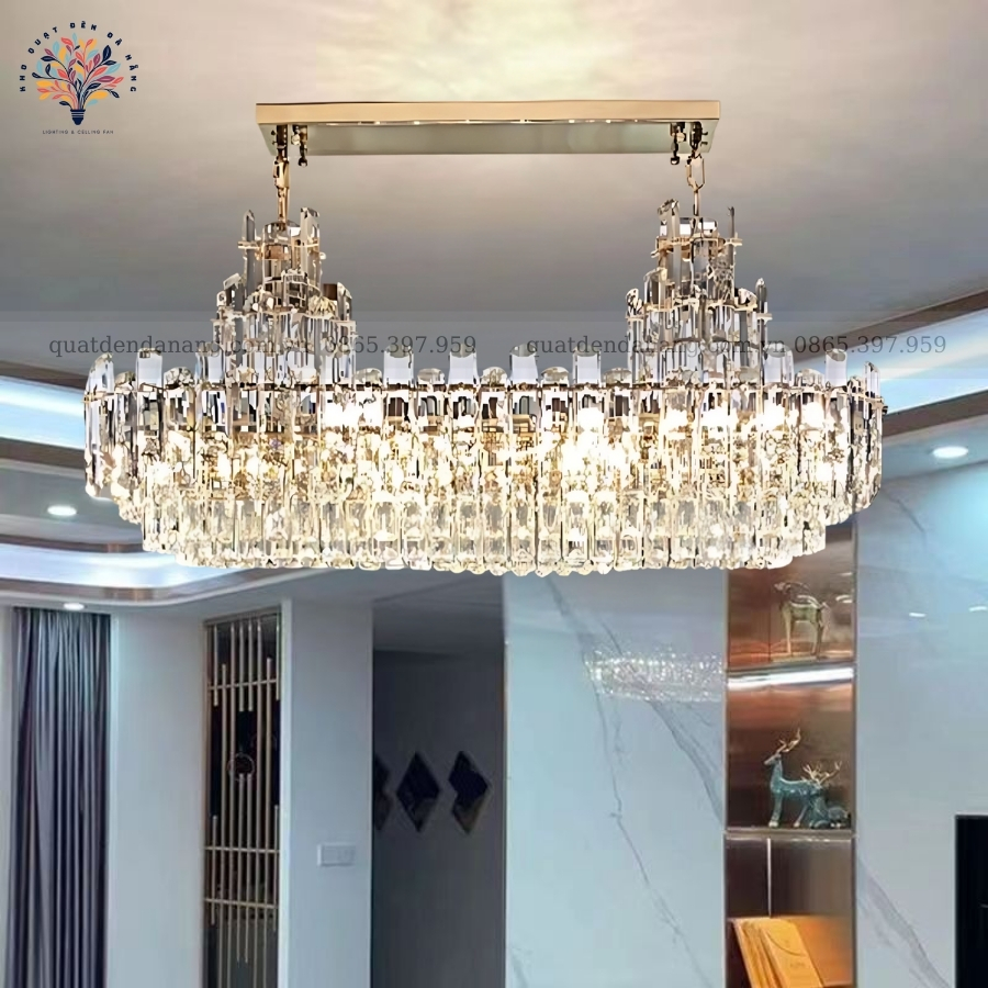 Đèn Chùm Pha Lê Chữ Nhật 950