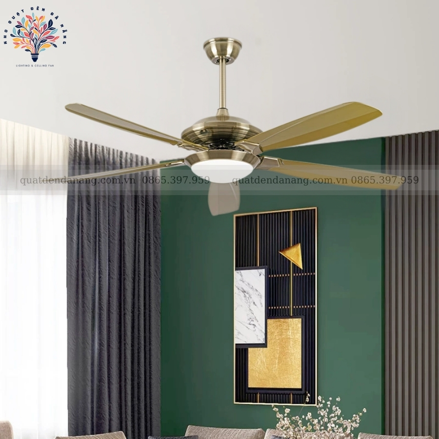 Quạt Trần Đèn Cánh Nhựa ABS 080