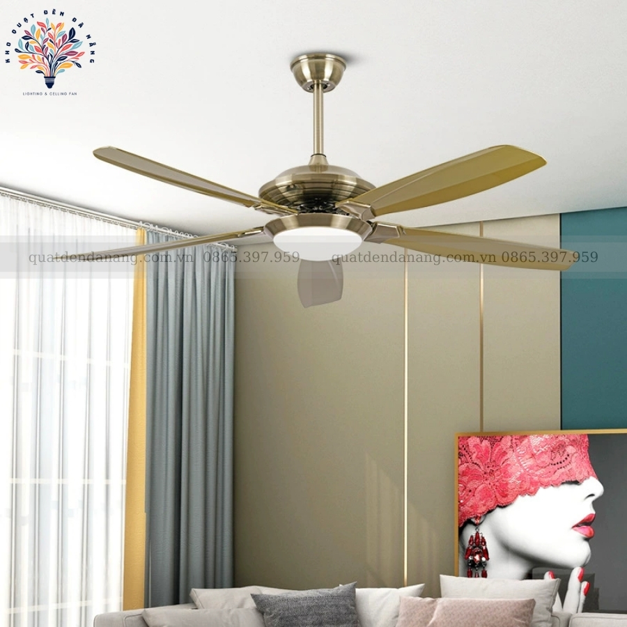 Quạt Trần Đèn Cánh Nhựa ABS 080