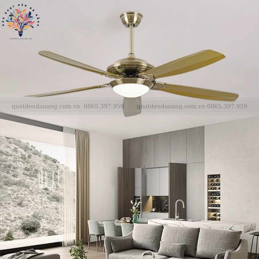 Quạt Trần Đèn Cánh Nhựa ABS 080