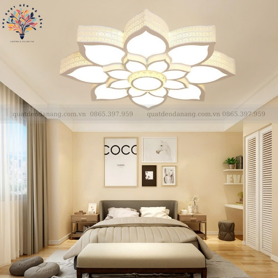 Đèn Ốp Trần Cánh Sen Hộp