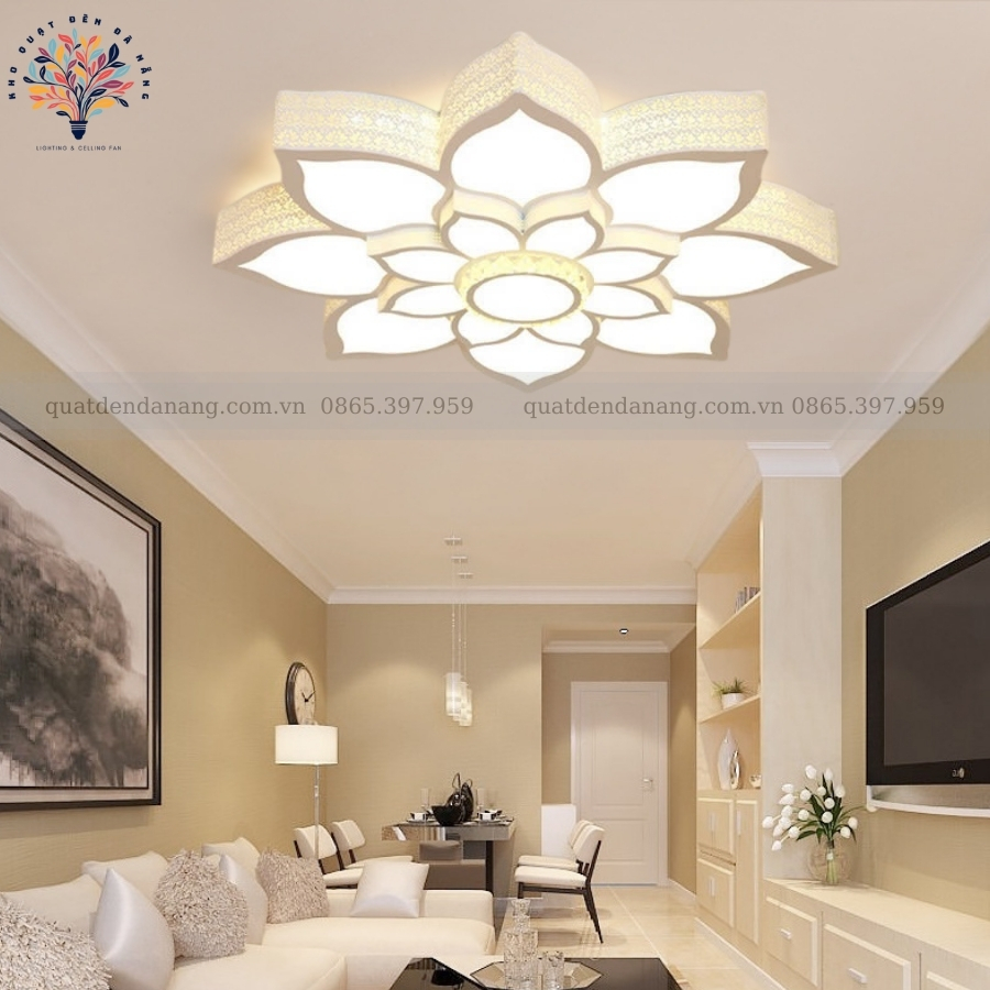 Đèn Ốp Trần Cánh Sen Hộp