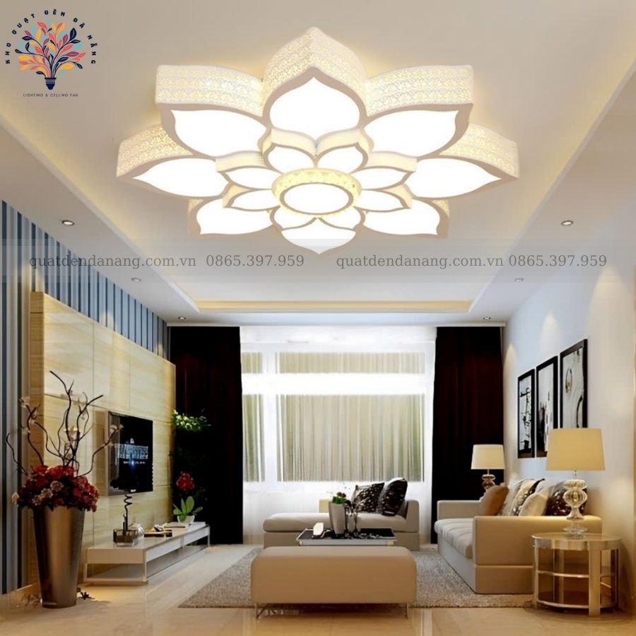 Đèn Ốp Trần Cánh Sen Hộp