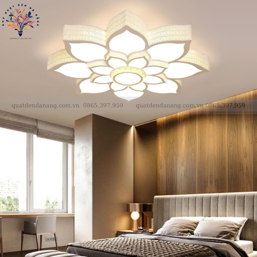 Đèn Ốp Trần Cánh Sen Hộp