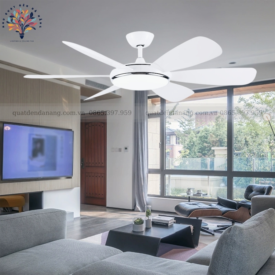Quạt Trần Đèn 6 Cánh 360