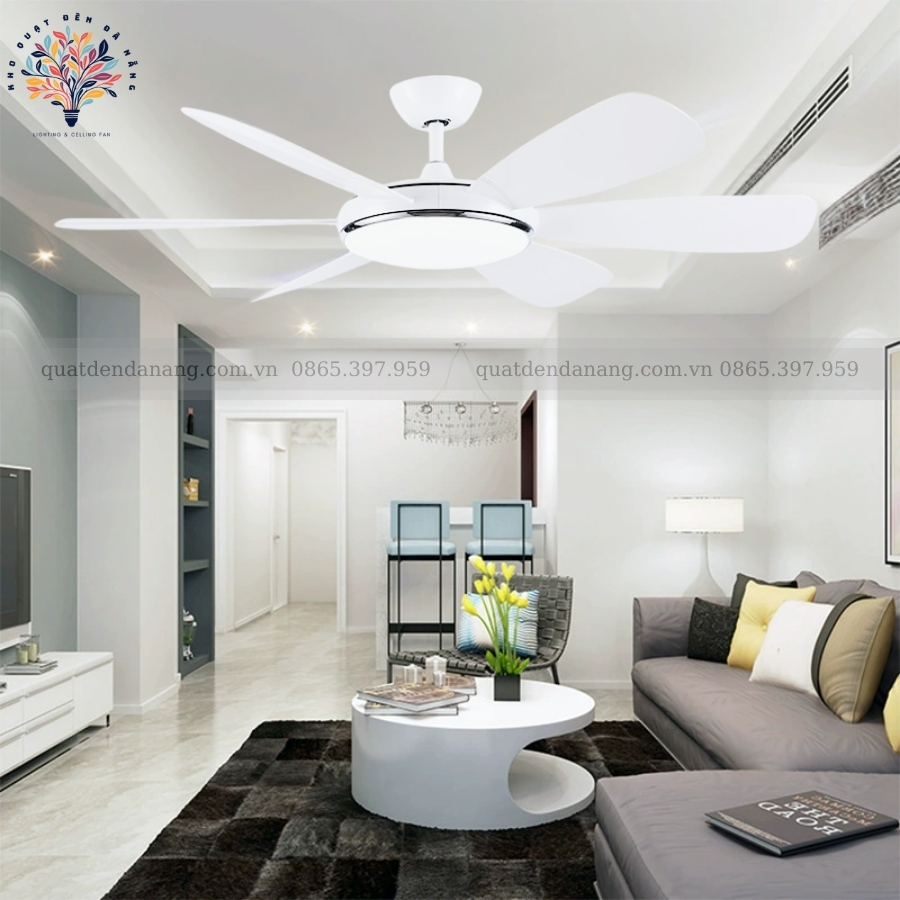 Quạt Trần Đèn 6 Cánh 360