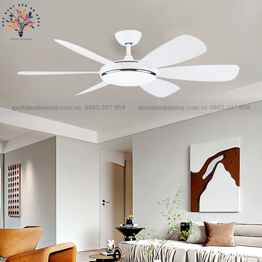 Quạt Trần Đèn 6 Cánh 360