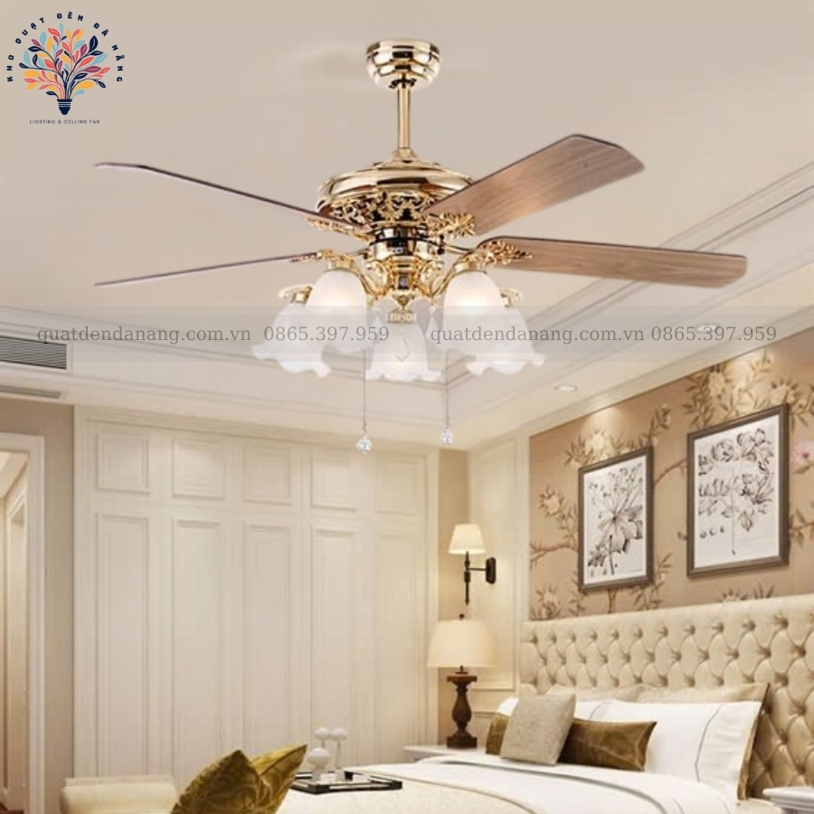 Quạt Trần Đèn Cổ Điển 005