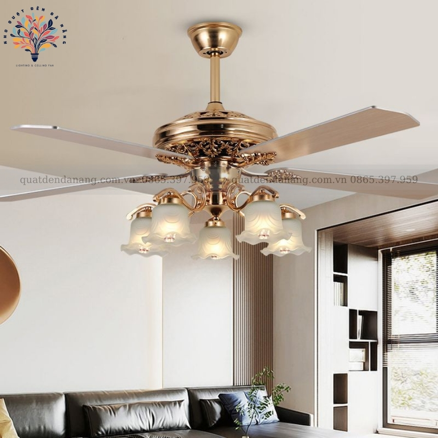 Quạt Trần Đèn Cổ Điển 005