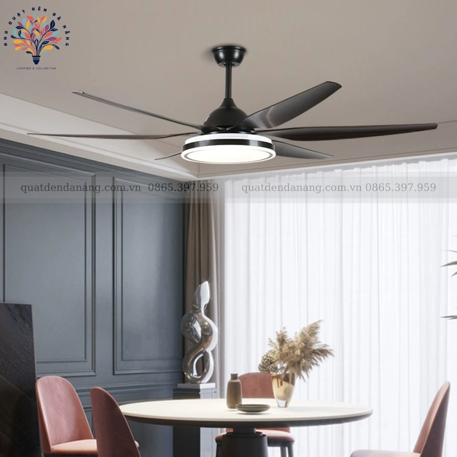 Quạt Trần Đèn Cánh Nhựa 215