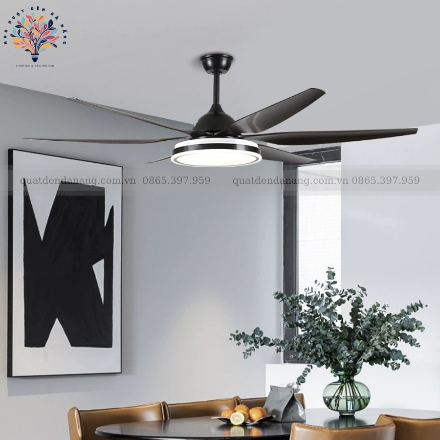 Quạt Trần Đèn Cánh Nhựa 215