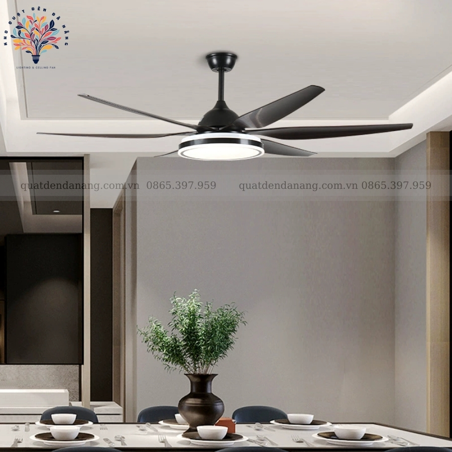 Quạt Trần Đèn Cánh Nhựa 215