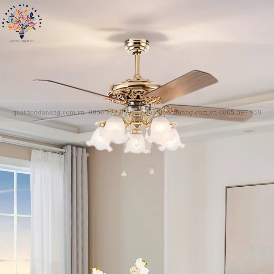 Quạt Trần Đèn Cổ Điển 005