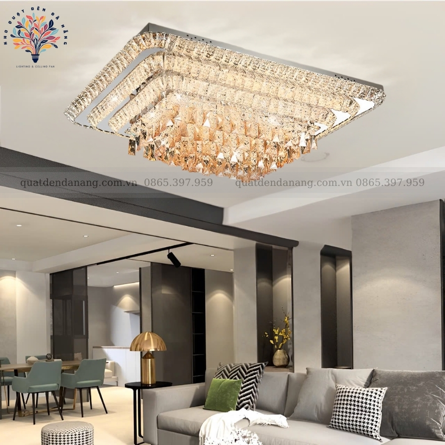 Đèn Ốp Trần Pha Lê 767