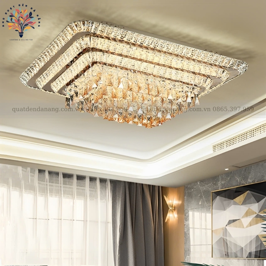 Đèn Ốp Trần Pha Lê 767