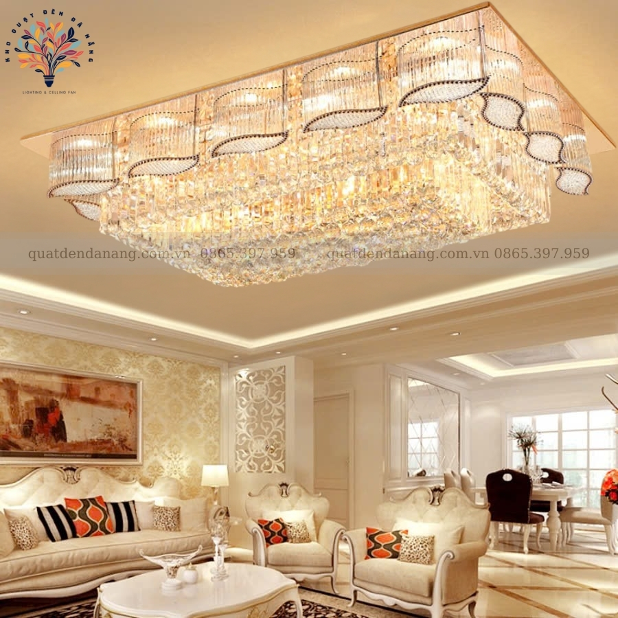 Đèn Ốp Trần Pha Lê 416