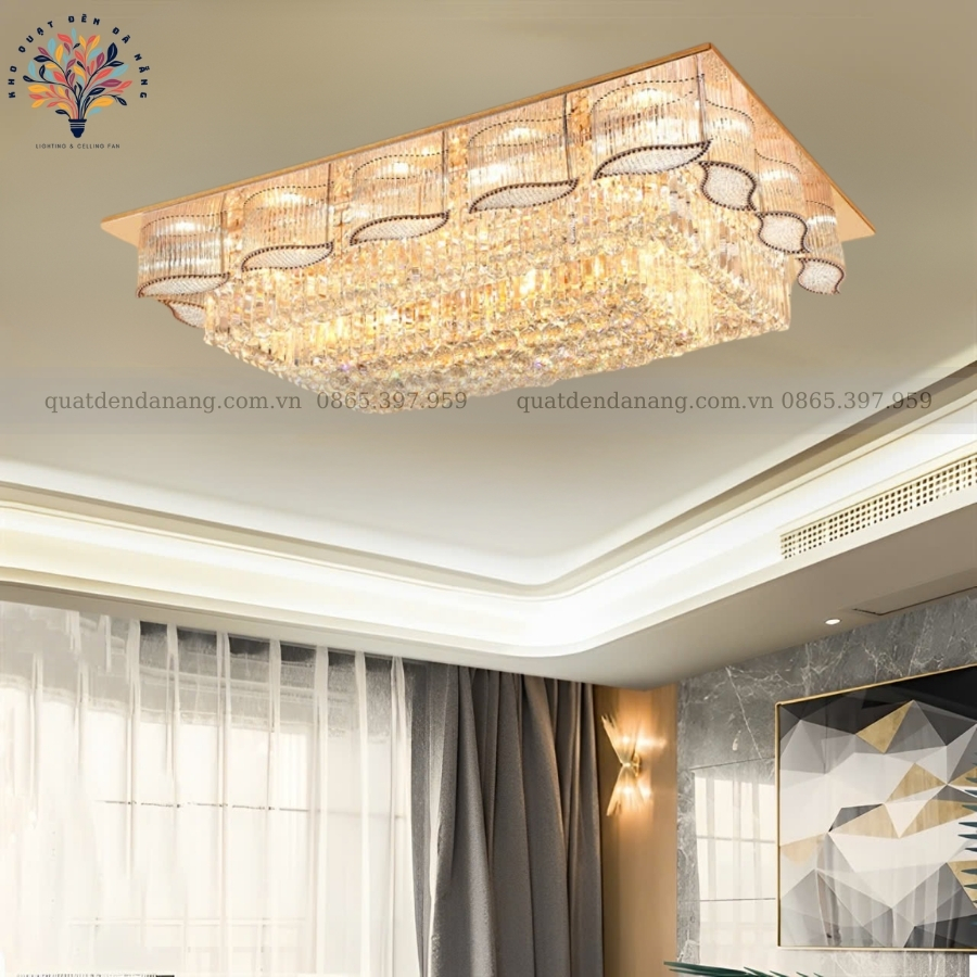 Đèn Ốp Trần Pha Lê 416