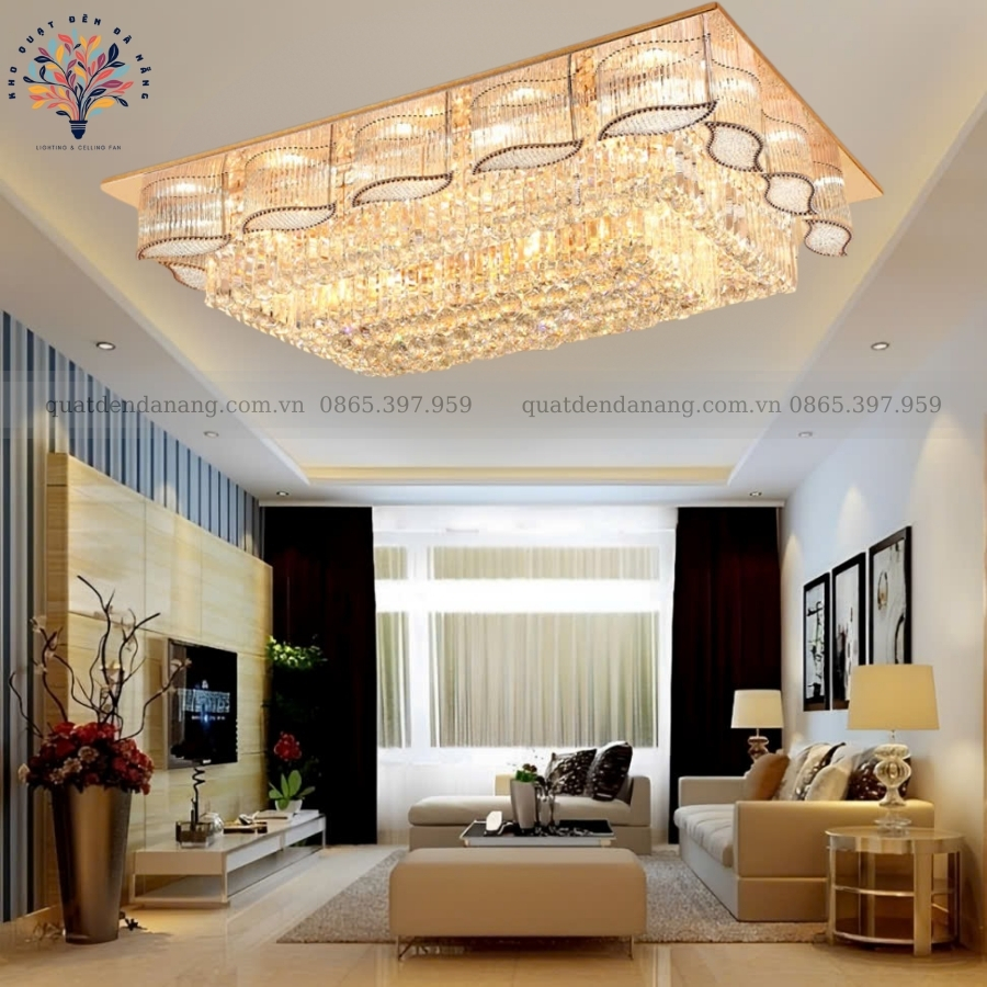 Đèn Ốp Trần Pha Lê 416